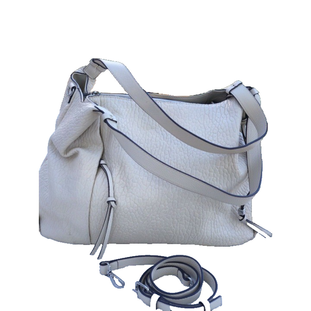 Vince Camuto Convertible Leather Tote Tania‎ Shoulder Bag Cream A396277